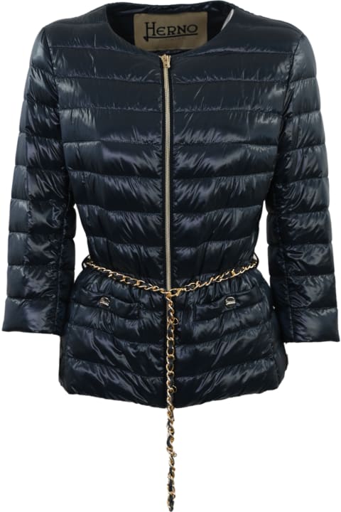 Clothing for Women Herno Down Jacket With Belt