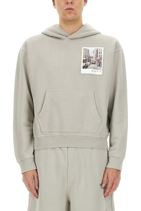 Helmut Lang لـ Kids Helmut Lang "postcard" Hoodie