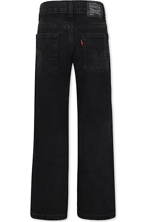 Homeware Levi
s Black Jeans For Boy With Logo