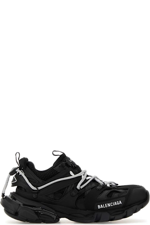 Homeware Balenciaga Black Mesh And Rubber Track Trail Laces Sneakers