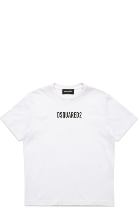 Dsquared2 for Kids Dsquared2 D2t945u Relax T-shirt Dsquared Crew-neck Jersey T-shirt With Logo