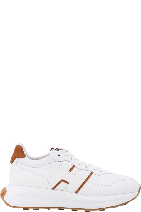 Hogan Leather Sneakers With Logo On The Side