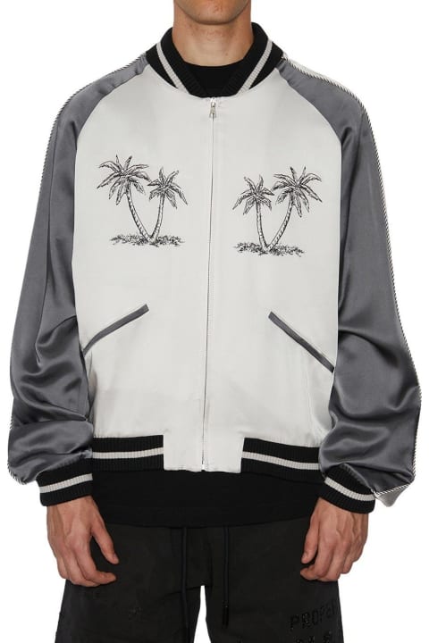Palm Angels Coats & Jackets for Women Palm Angels Palms Souvenir Bomber Jacket