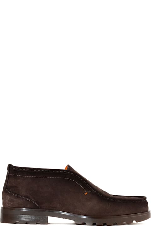 Santoni Other Shoes for Men Santoni Brown Suede Desert Boot