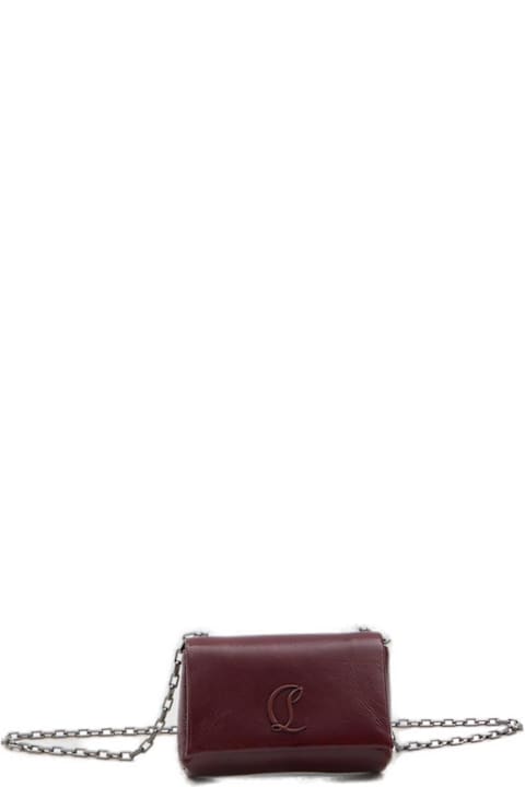 Christian Louboutin Shoulder Bags for Women Christian Louboutin Loubi54 Foldover Top Shoulder Bag