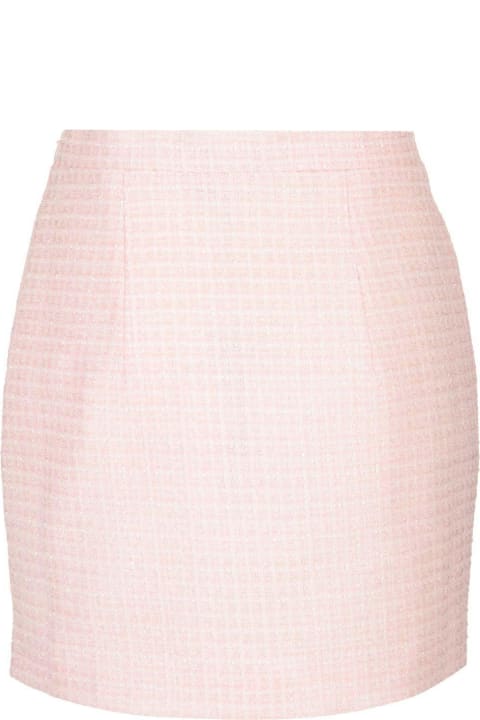 Alessandra Rich for Men Alessandra Rich High Waist Tweed Mini Skirt
