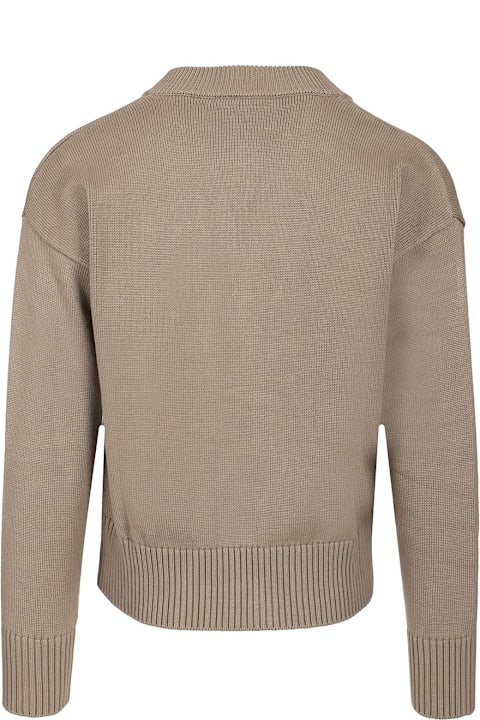آخر صيحات الموضة من القسم الرجالي Ami Alexandre Mattiussi Ribbed Cardigan