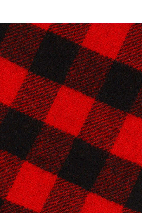 Scarves for Men Woolrich Checked Fringed Scarf