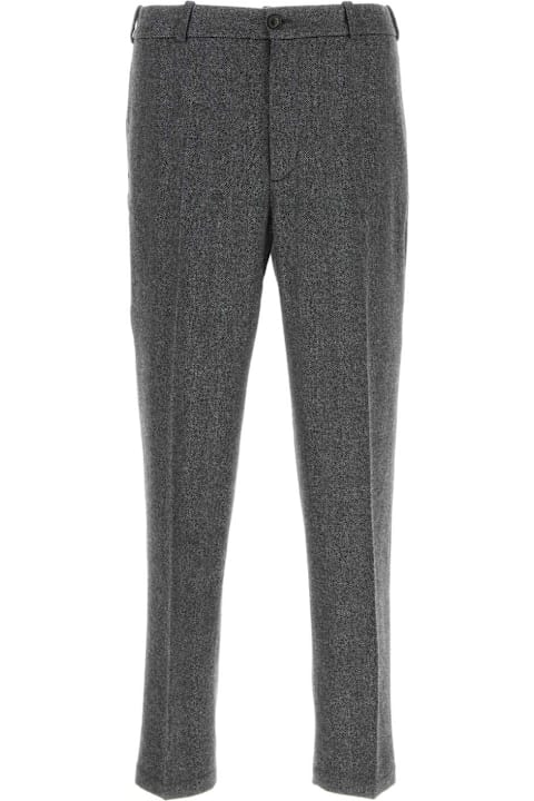 Moncler for Men Moncler Embroidered Wool Blend Pant