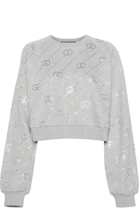 Gucci Fleeces & Tracksuits for Women Gucci Gg Crop Sweatshirt