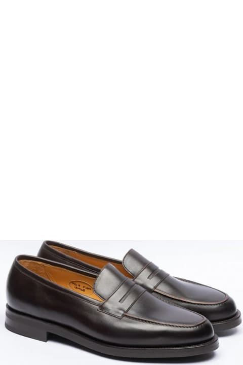Loafers & Boat Shoes for Men Edward Green Loafer Earl Dark Brown Delapré