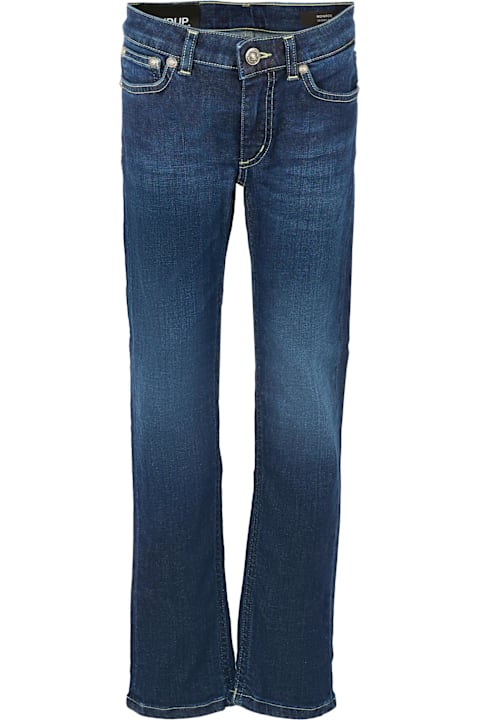 Homeware Dondup Blue Denim Jeans For Girl With Logo