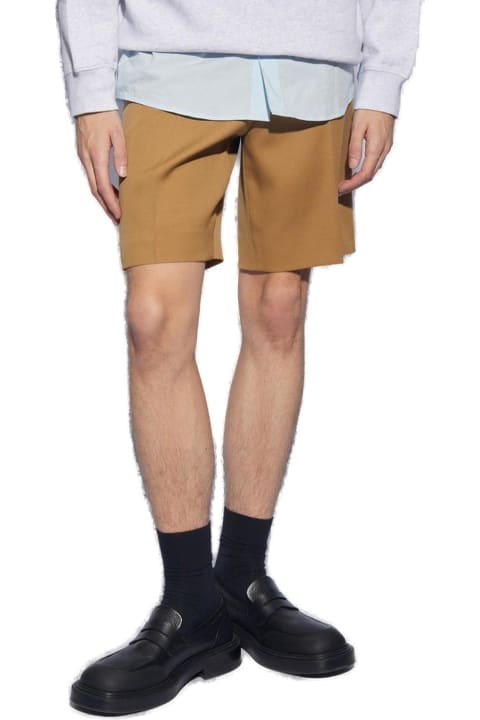 Pants for Men Lanvin Pressed Crease Belted Shorts