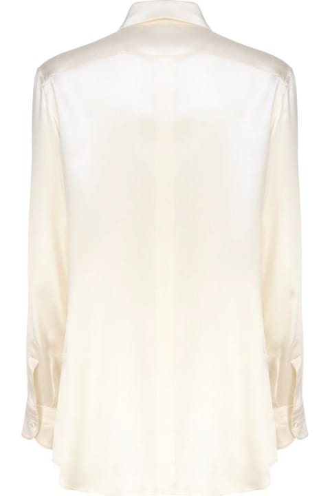 Dolce & Gabbana Topwear for Women Dolce & Gabbana Long-sleeved Satin Shirt