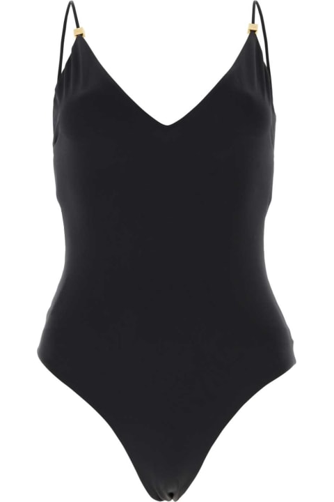 Swimwear for Women Miu Miu Black Stretch Nylon Swimsuit