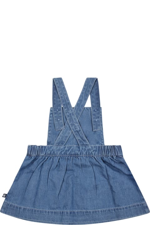 Fashion for Baby Boys Petit Bateau Blue Dungarees For Baby Girl