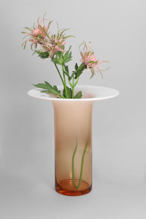 Silvan Jar In Rose-pink Glass