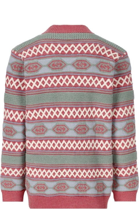 Sweaters & Sweatshirts for Girls Gucci Interlocking G Knitted Cardigan