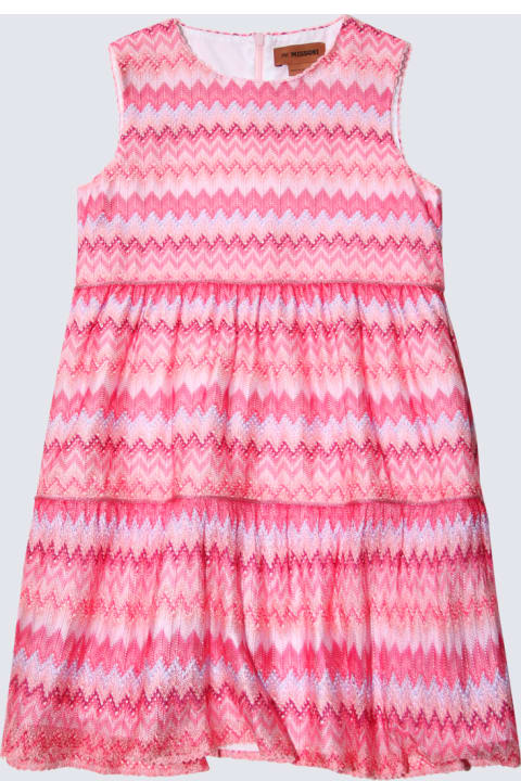 Jumpsuits for Girls Missoni Pink Viscose Zig Zag Dress