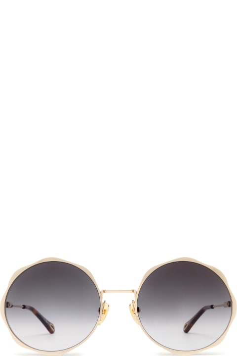 ウィメンズ Chloé Eyewearのアイウェア Chloé Eyewear Ch0184s Gold Sunglasses