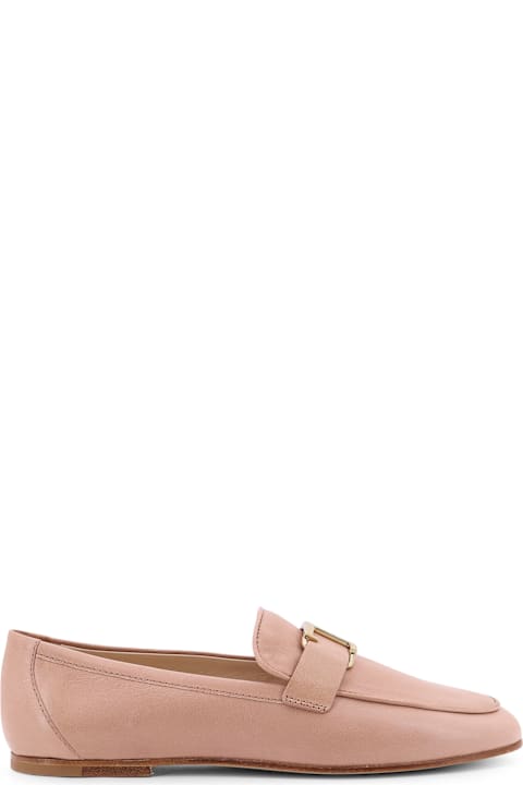 Tod's Flat Shoes for Women Tod's Leather Loafer With Metal Detail