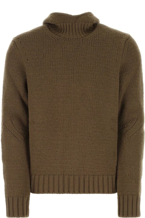 Bottega Veneta for Men Bottega Veneta Mud Wool Blend Sweater