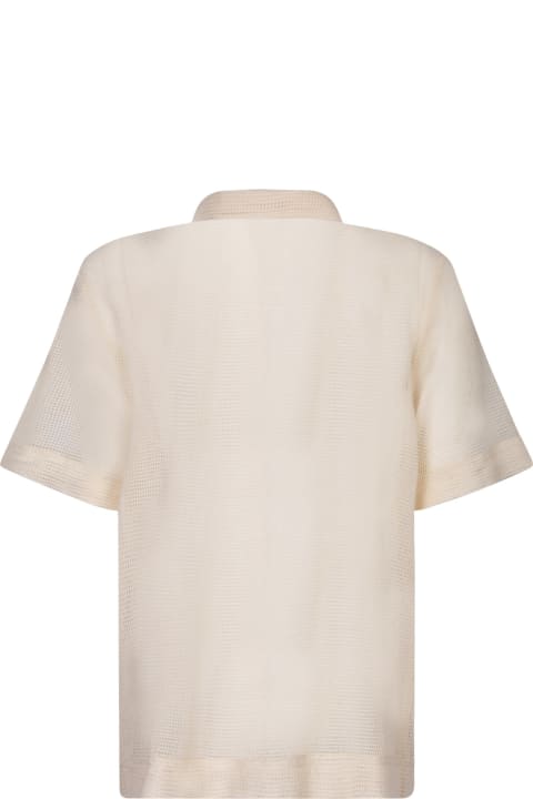 Séfr for Men Séfr Noam Beige Textured Shirt