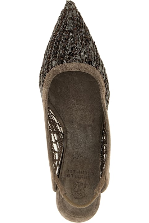 Brunello Cucinelli 'city Glistening Abstract Embroidery