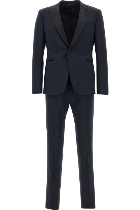 メンズ スーツ Emporio Armani Fresh Wool Two-piece Formal Suit