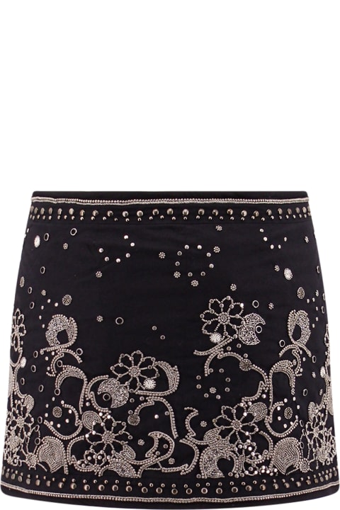Isabel Marant Skirts for Women Isabel Marant Embellished Cotton Blanca Mini Skirt