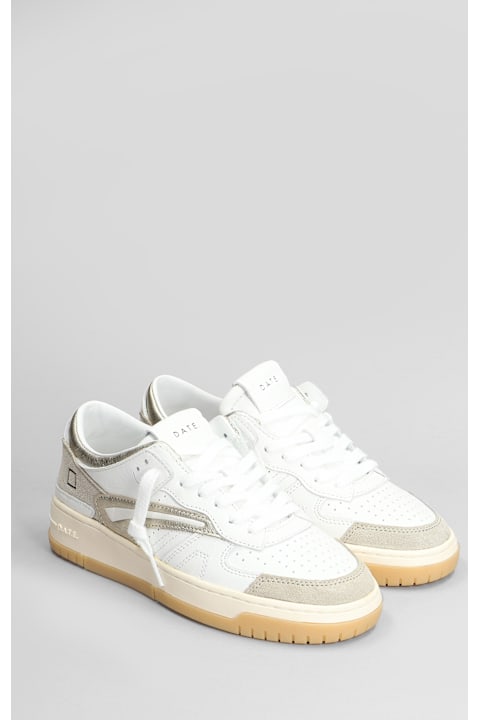 D.A.T.E. Shoes for Women D.A.T.E. Torneo Sneakers In White Leather