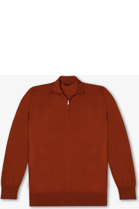 Maison Margiela Melange Cappuccino Wool Blend Cardigan