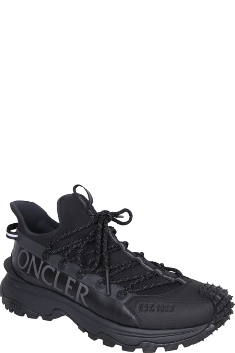 メンズ スニーカー Moncler Black Trailgrip Lite 2 Sneakers