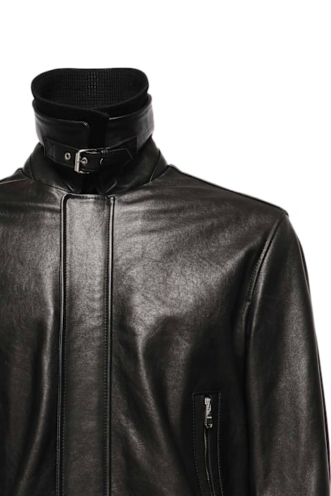 Dondup for Kids Dondup Nappa Leather Aviator Jacket