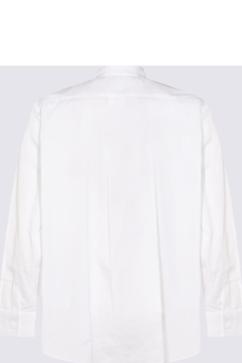 Comme des Garçons قمصان لـ القسم الرجالي Comme des Garçons White Cotton Shirt