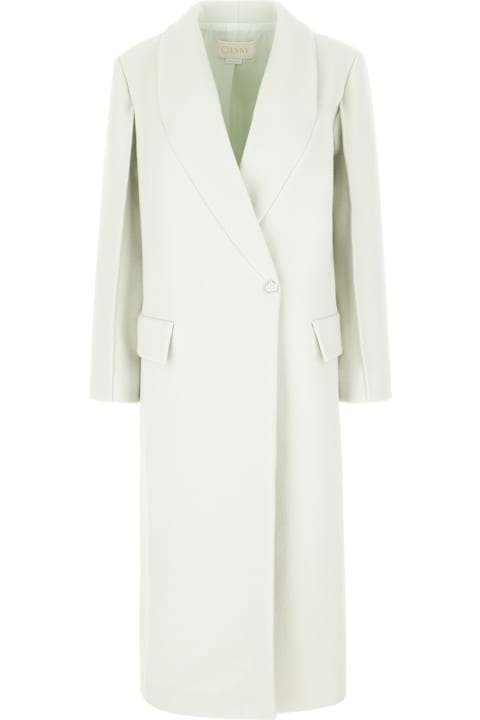 Genny Clothing for Women Genny Mint Green Wool Blend Coat