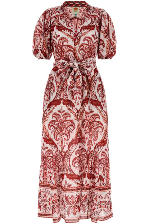 Farm Rio Clothing for Women Farm Rio Printed Cotton Tropical Cameo Shirt Dress
