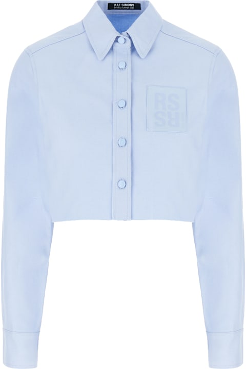 Raf Simons for Women Raf Simons Light Blue Piquet Shirt