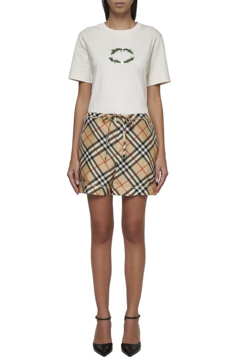 Homeware Burberry Printed Silk Shorts