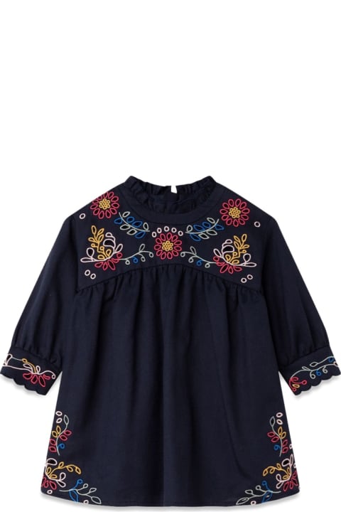 ベビーガールズ ワンピース＆ドレス Chloé Flower Embroidery Dress