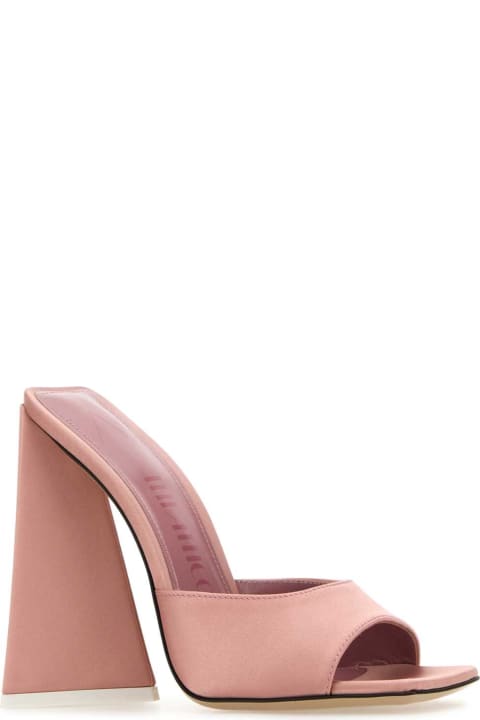 Sandals for Women The Attico Pink Satin Devon Mules