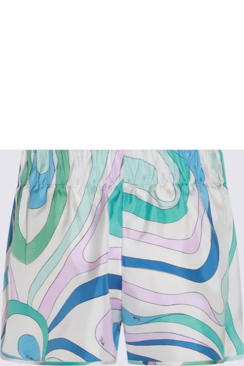 Pucci for Women Pucci Blue And Multicolor Silk Shorts