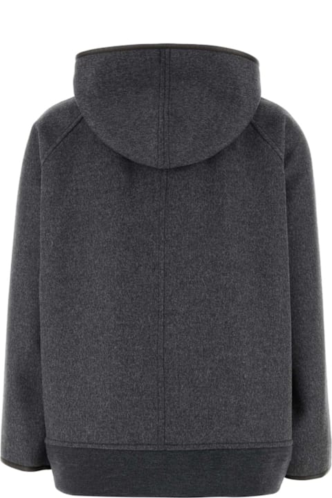 Bottega Veneta Coats & Jackets for Women Bottega Veneta Dark Grey Wool Jacket