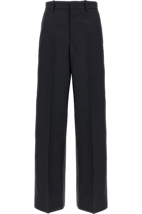 Gucci for Women Gucci Logo Embroidery Wool Pants