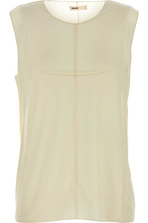 Khaite for Kids Khaite Cream Stretch Cupro Allo Top