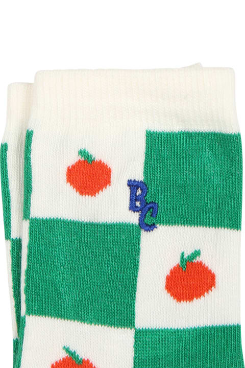Bobo Choses Kids Bobo Choses Green Socks For Kids With Tomatoes