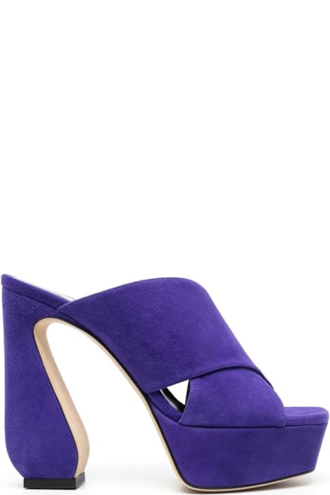 SI Rossi Suede Heel Mules