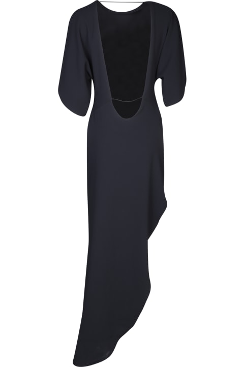 Rev Clothing for Women Rev Rev Savita Black Asymmetric Long Dress