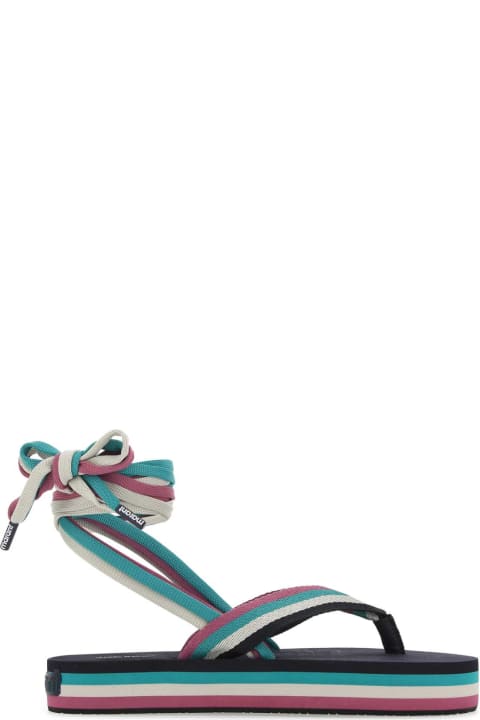 Marant Étoile Sandals for Women Marant Étoile Multicolor Polyester Playa Thong Sandals