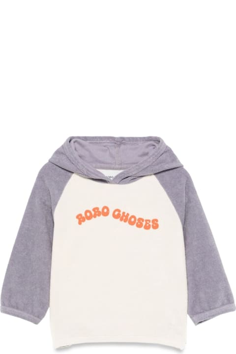 Bobo Choses Topwear for Baby Girls Bobo Choses Wavy Bobo Choses Terry Cloth Hoodie